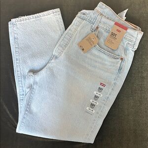 Levi's 501 cropped denim